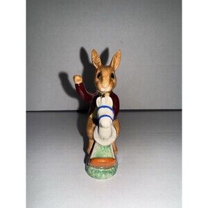 Vintage Bunnykins "Tally Ho" 1974 Royal Doulton DB12 Rocking Horse Figurine